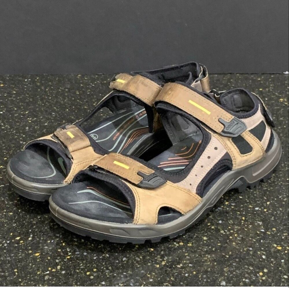 ECCO Yucatán 2 Strap Sandals. Tan. Men’s 10.5.